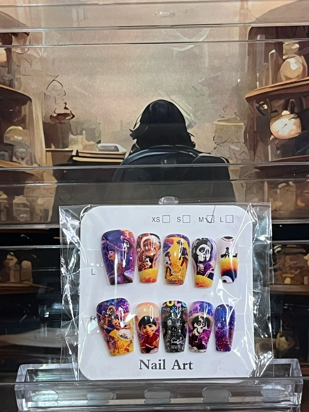 Disney Pixar Coco Nail Art Set with characters coffin shaped